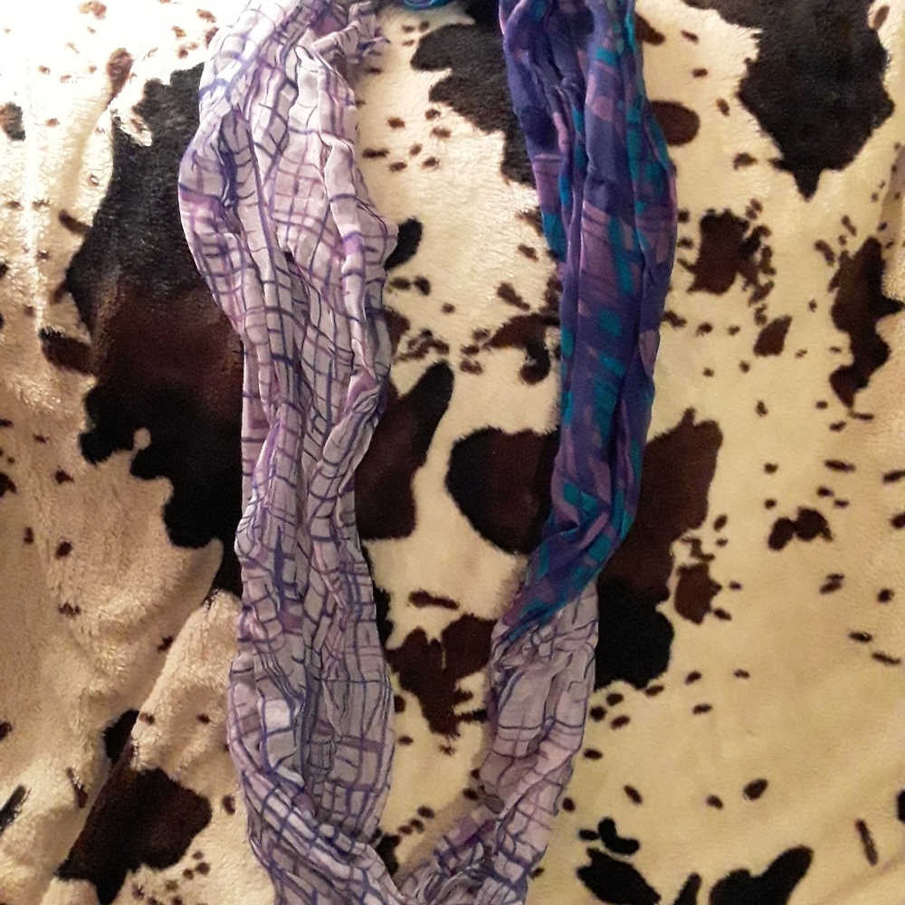 Pink and purple scarf